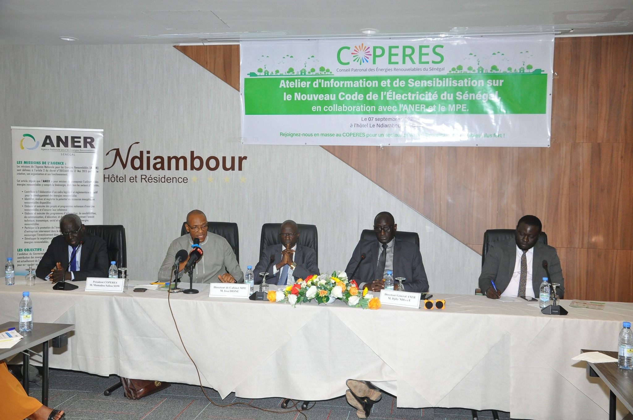 Atelier d'Information et de Sensibilisation sur le Nouveau Code de l'Electricité au Sénégal : COPERES et ANER unissent leurs efforts